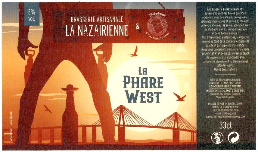 Etiquette BRASSERIE LA NAZAIRIENNE 21