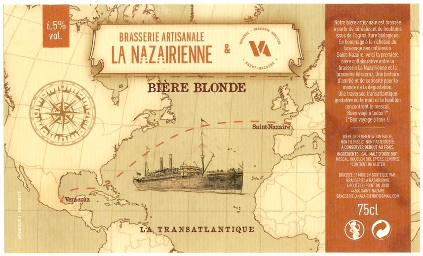 Etiquette BRASSERIE LA NAZAIRIENNE 22