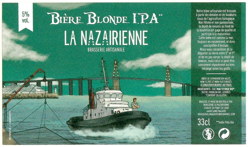 Etiquette BRASSERIE LA NAZAIRIENNE 23