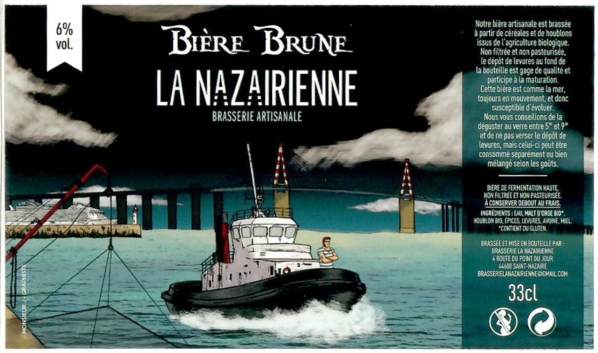 Etiquette BRASSERIE LA NAZAIRIENNE 24
