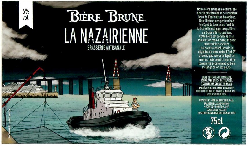 Etiquette BRASSERIE LA NAZAIRIENNE 25