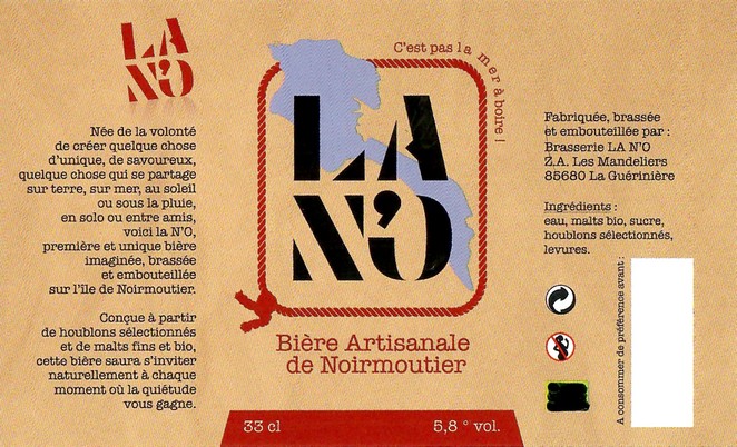 Etiquette BRASSERIE LA NO 12