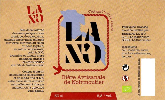 Etiquette BRASSERIE LA NO 19