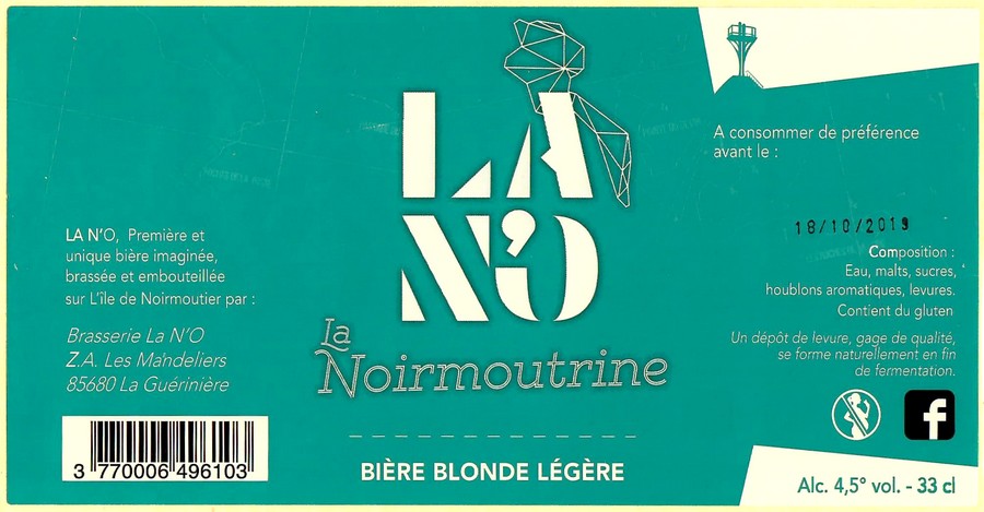 Etiquette BRASSERIE LA NO 24