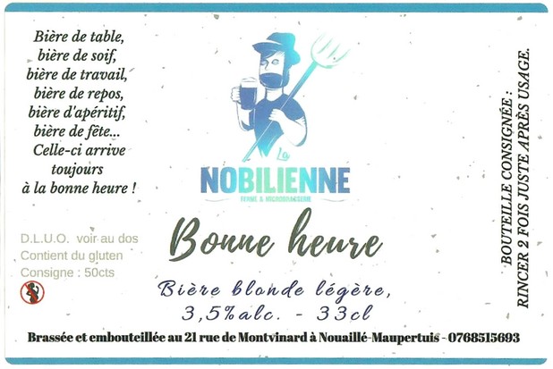 Etiquette BRASSERIE LA NOBILIENNE 07