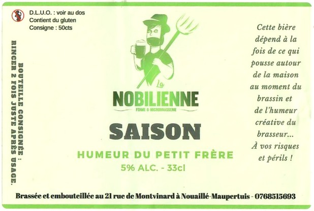 Etiquette BRASSERIE LA NOBILIENNE 12