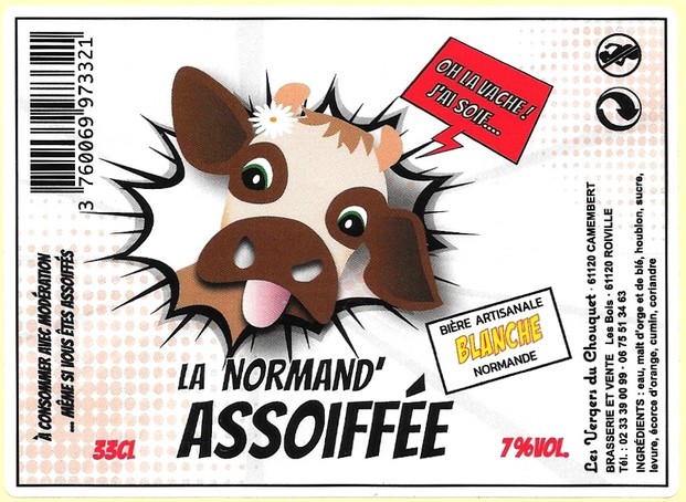 etiquette BRASSERIE LA NORMAND ASSOIFFEE 01
