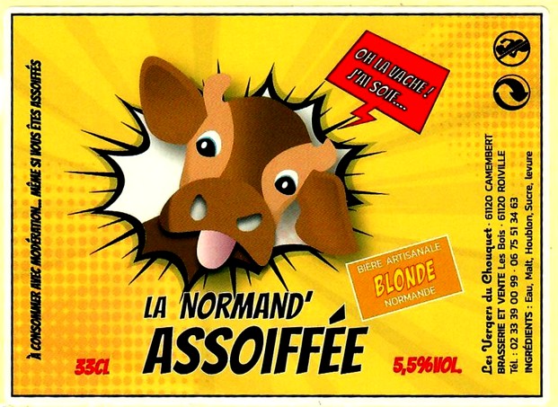 etiquette  BRASSERIE LA NORMAND ASSOIFFEE 02