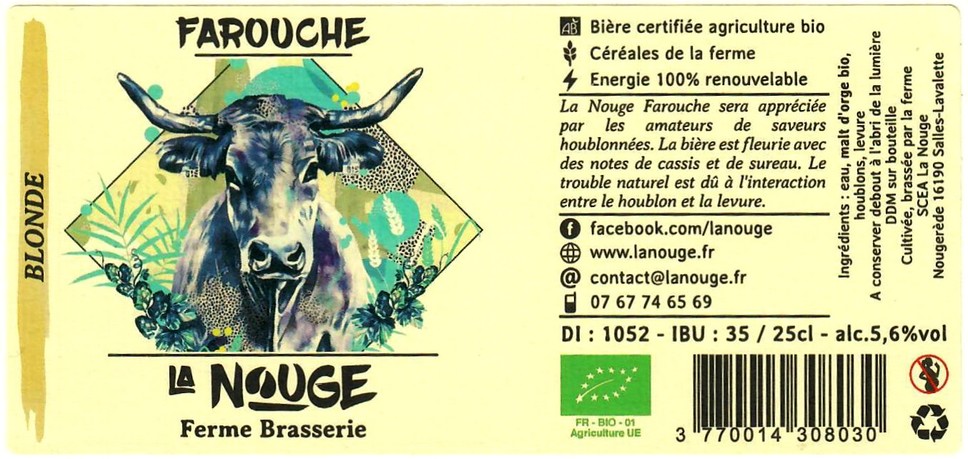 etiquette BRASSERIE LA NOUGE 03