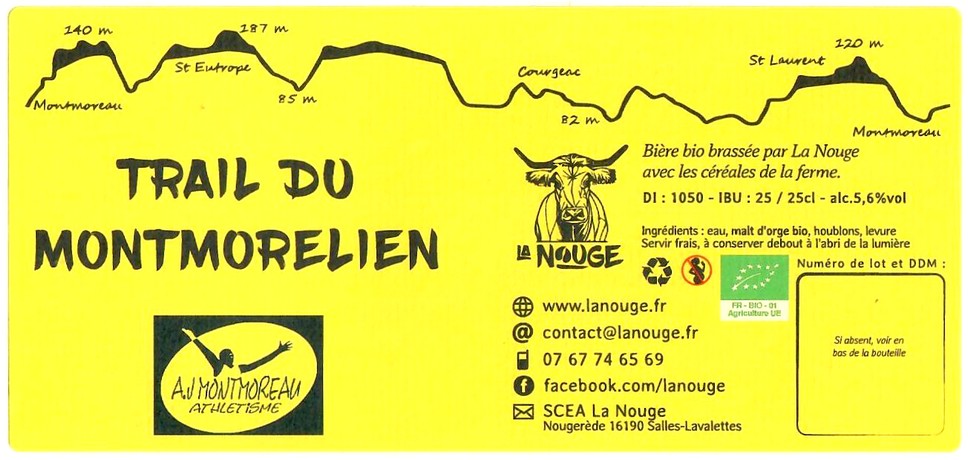 Etiquette BRASSERIE LA NOUGE 08