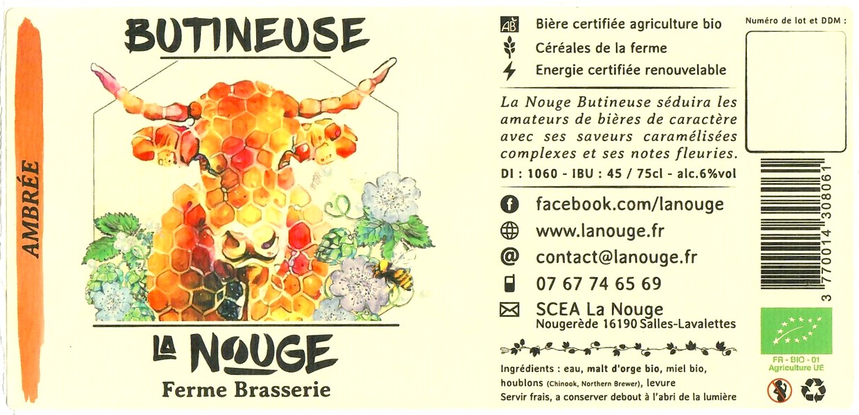 Etiquette BRASSERIE LA NOUGE 10