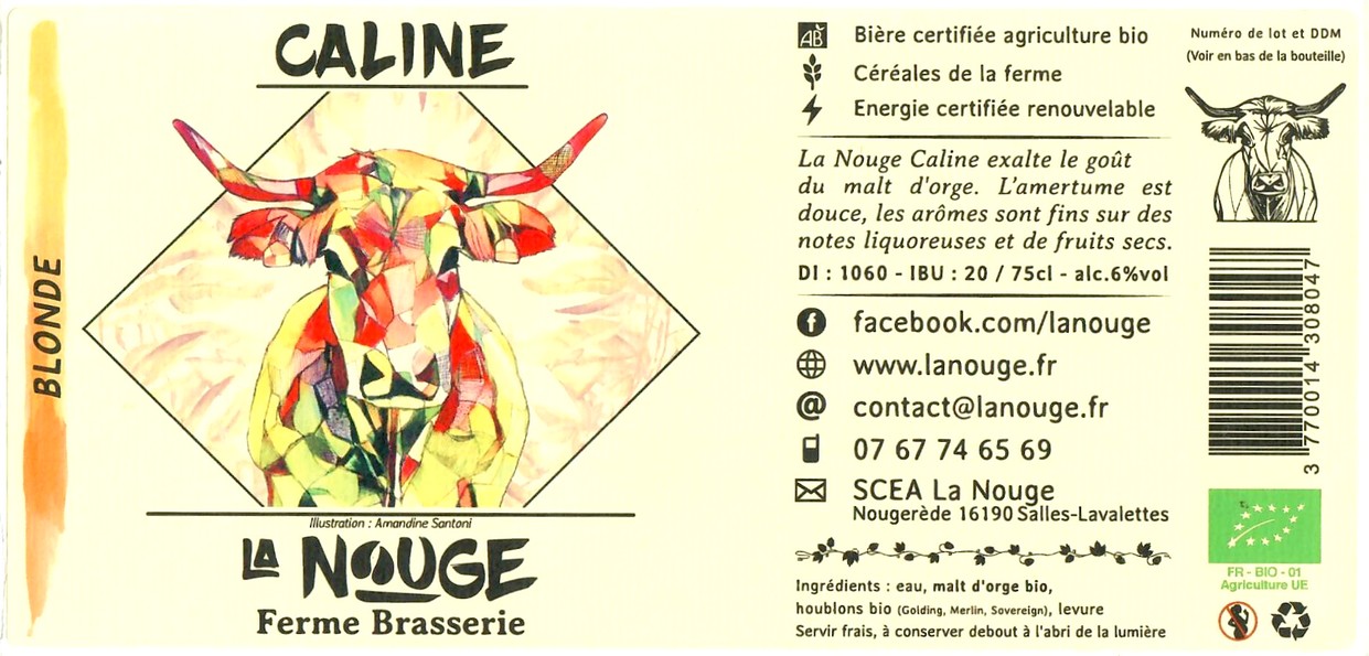 Etiquette BRASSERIE LA NOUGE 14