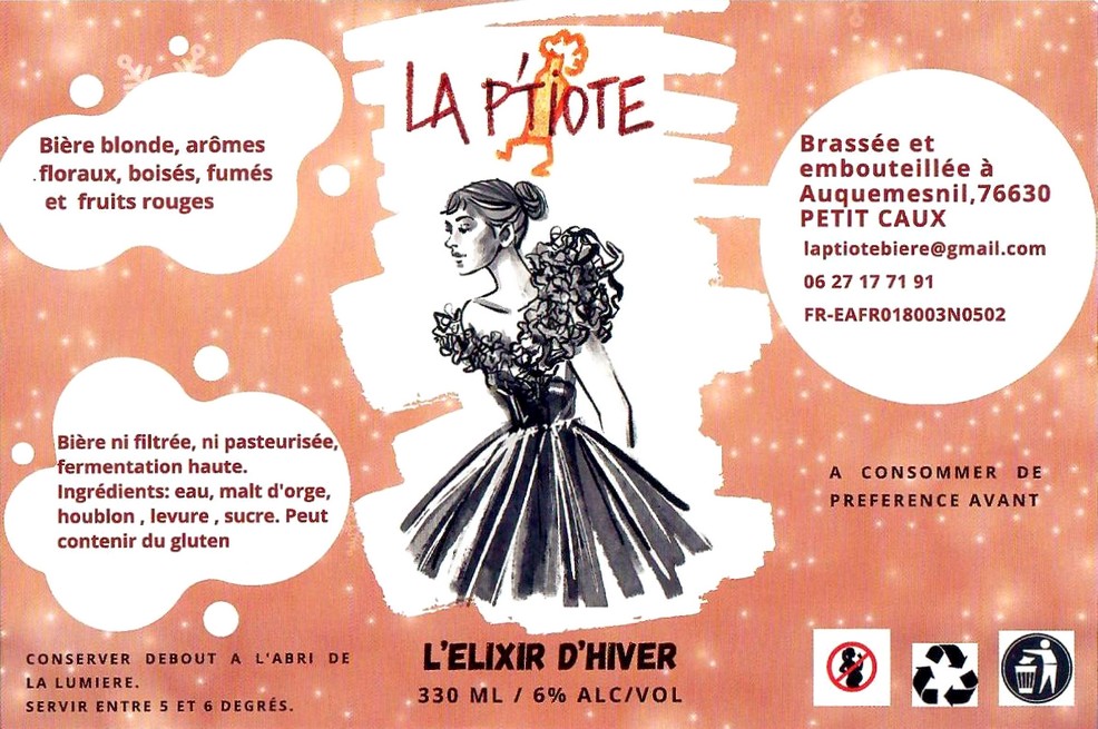 Etiquette BRASSERIE LA P'TIOTE 11 Etiquette BRASSERIE LA P'TIOTE 11