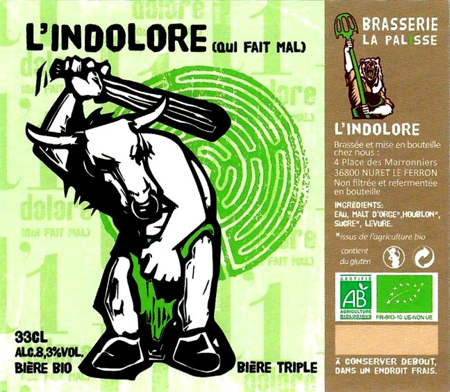 etiquette BRASSERIE LA PALISSE 06