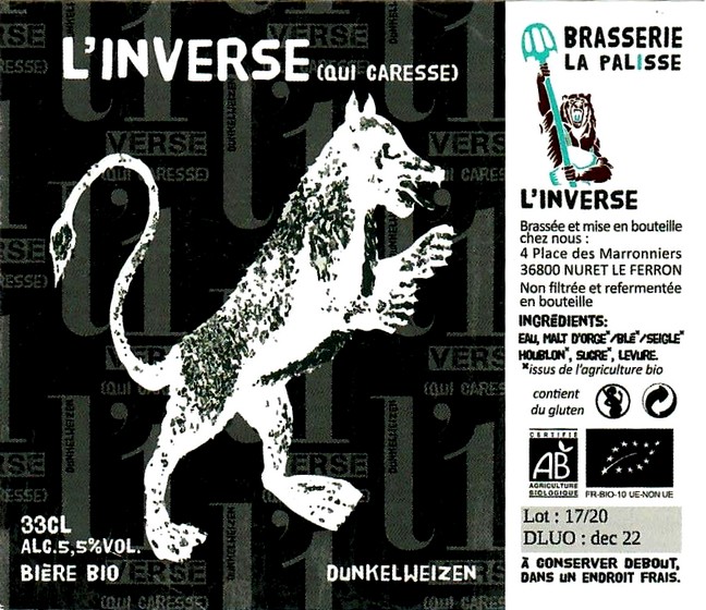 etiquette BRASSERIE LA PALISSE 07