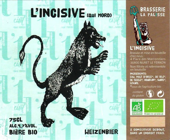 Etiquette BRASSERIE LA PALISSE 08