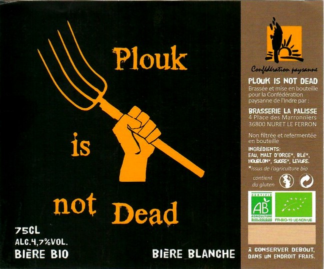 Etiquette BRASSERIE LA PALISSE 09