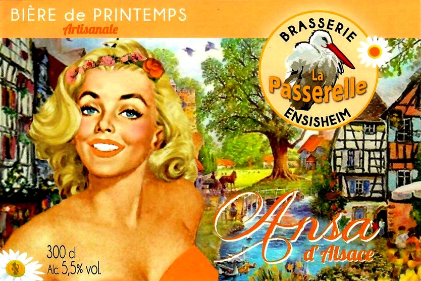 etiquette BRASSERIE LA PASSERELLE 06