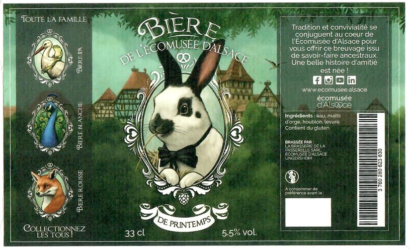 Etiquette BRASSERIE LA PASSERELLE 30