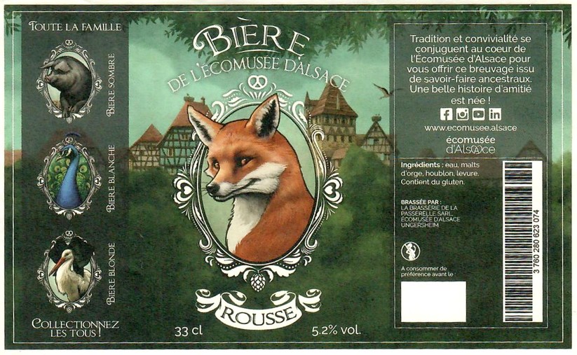 Etiquette BRASSERIE LA PASSERELLE 40