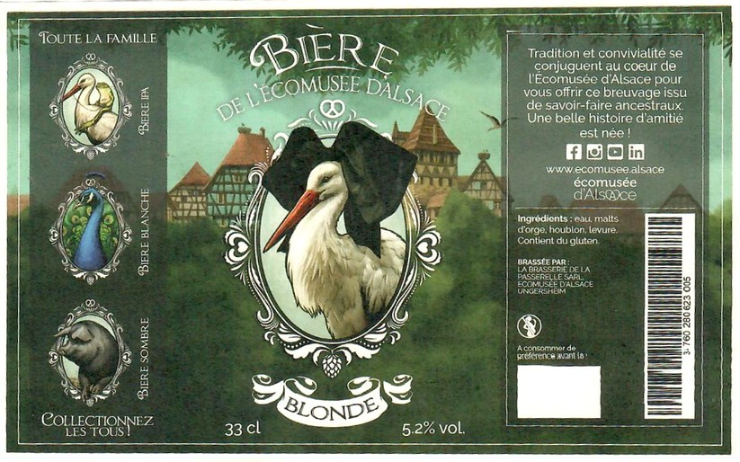 Etiquette BRASSERIE LA PASSERELLE 43