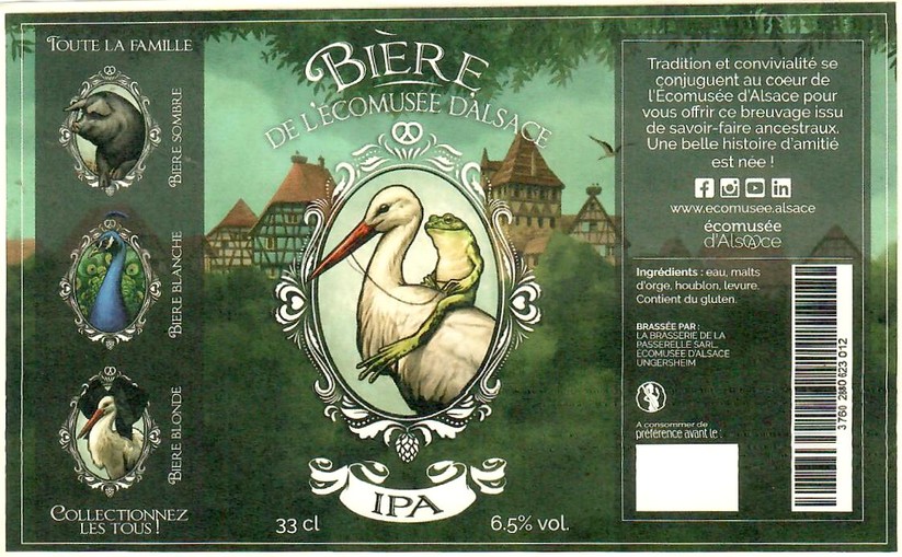 Etiquette BRASSERIE LA PASSERELLE 45