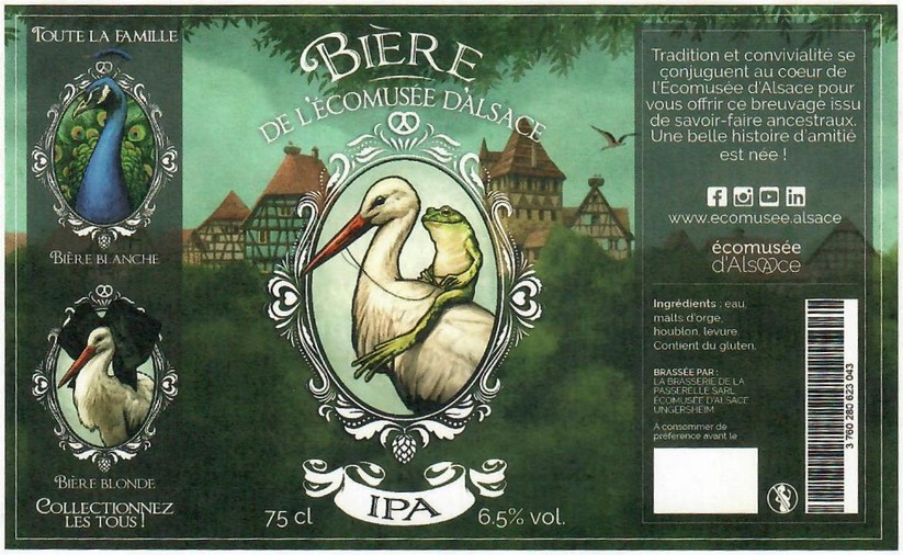 Etiquette BRASSERIE LA PASSERELLE 47