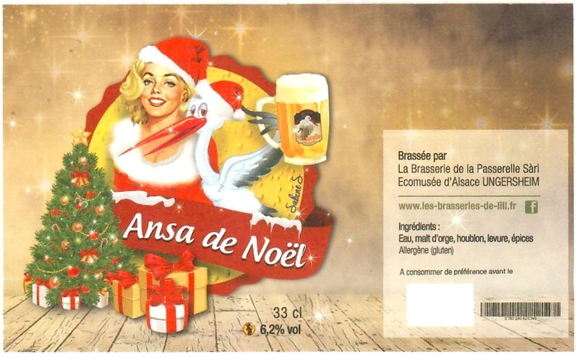 Etiquette BRASSERIE LA PASSERELLE 53