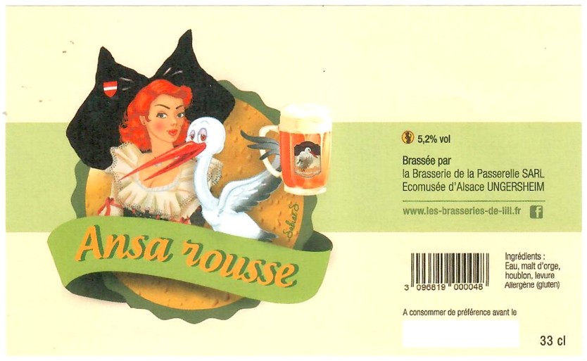 Etiquette BRASSERIE LA PASSERELLE 54