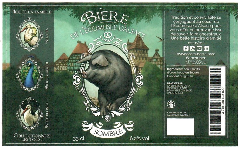 Etiquette BRASSERIE LA PASSERELLE 55