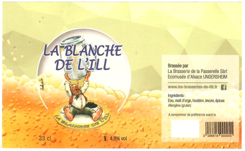 Etiquette BRASSERIE LA PASSERELLE 59