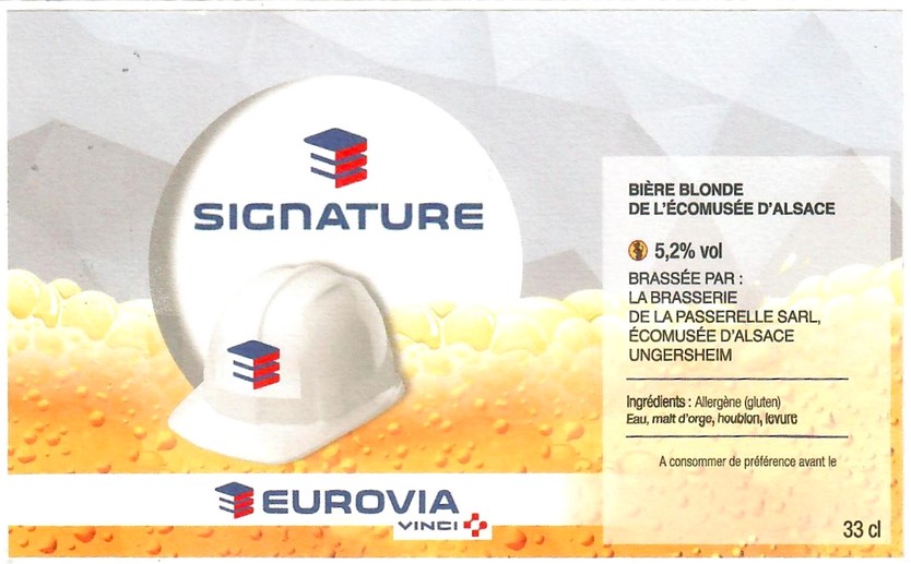 Etiquette BRASSERIE LA PASSERELLE 61