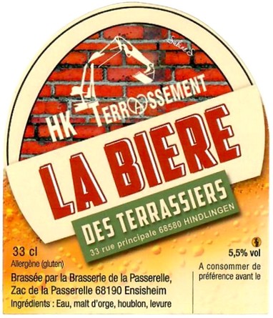 Etiquette BRASSERIE LA PASSERELLE 64