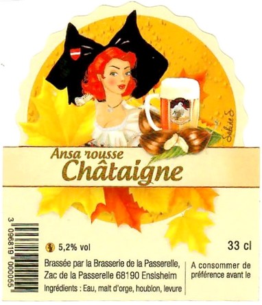 Etiquette BRASSERIE LA PASSERELLE 77