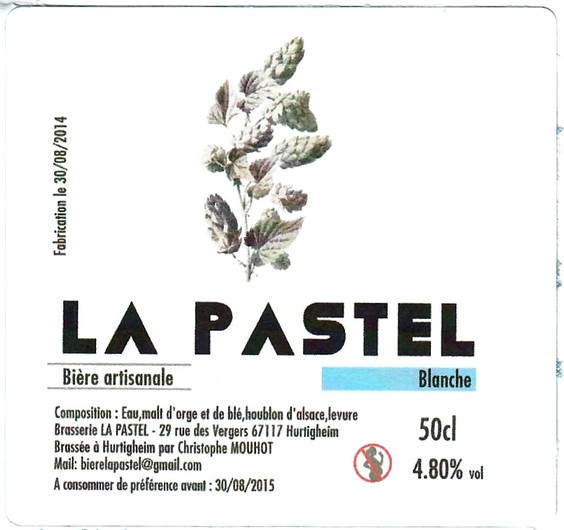 etiquette BRASSERIE LA PASTEL 01