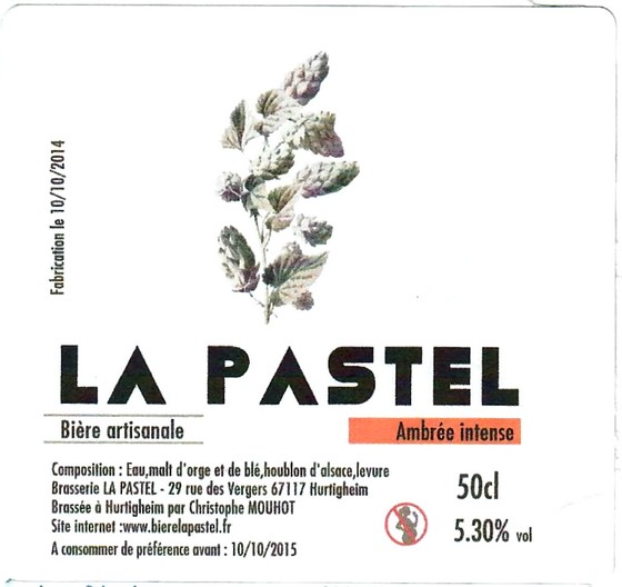 etiquette BRASSERIE LA PASTEL 02