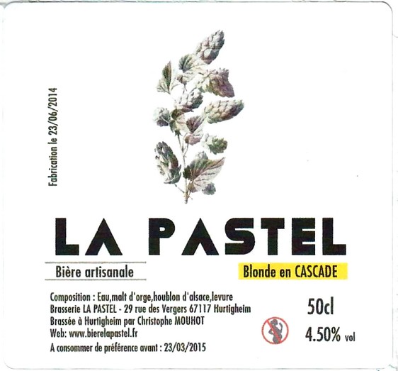 etiquette BRASSERIE LA PASTEL 04