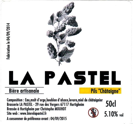 etiquette BRASSERIE LA PASTEL 12