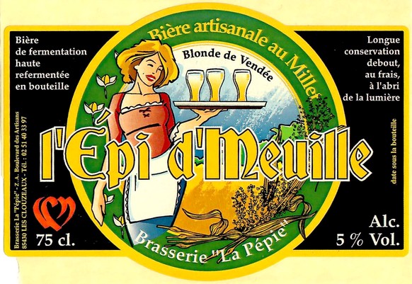 Etiquette BRASSERIE LA PEPIE 01