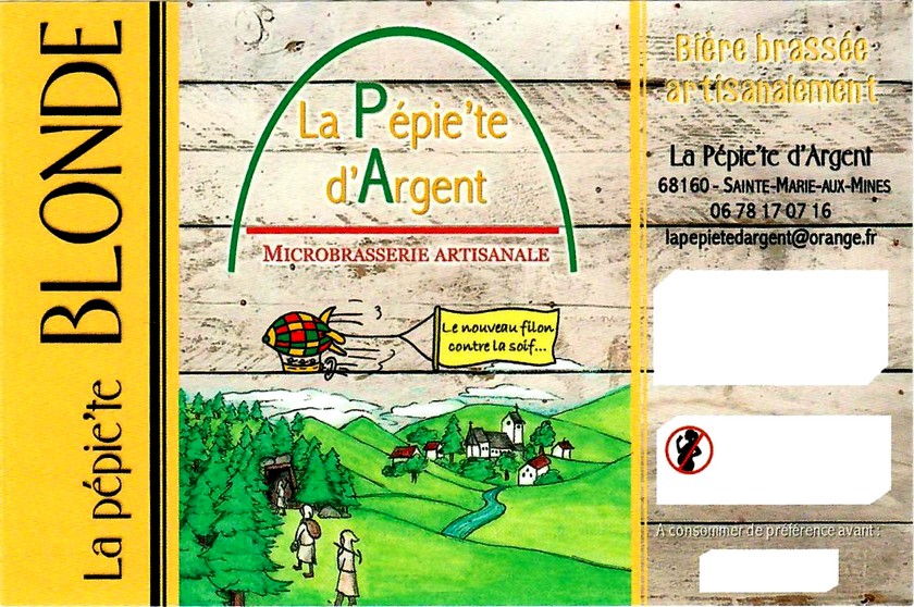 Etiquette BRASSERIE LA PEPIETE D'ARGENT 07