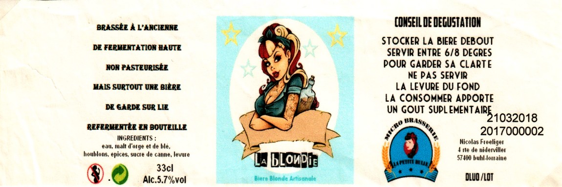 etiquette BRASSERE LA PETITE BULLE 01