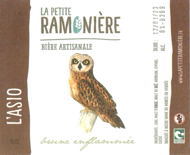 Etiquette BRASSERIE LA PETITE RAMONIERE 03