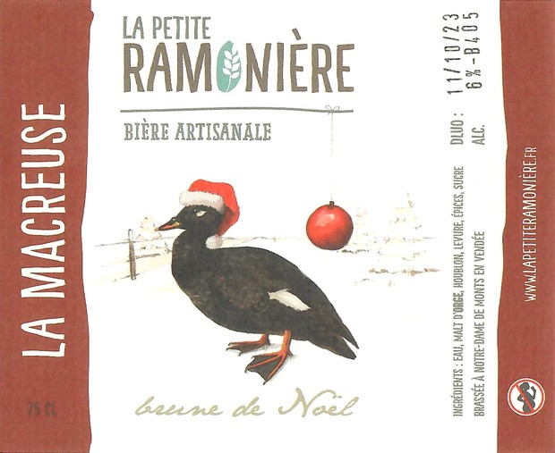 Etiquette BRASSERIE LA PETITE RAMONIERE 05