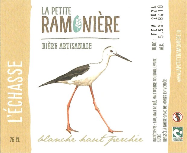 Etiquette BRASSERIE LA PETITE RAMONIERE 06