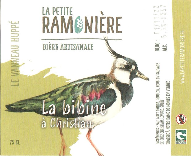 Etiquette BRASSERIE LA PETITE RAMONIERE 09