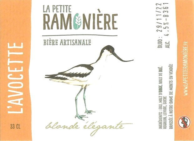 Etiquette BRASSERIE LA PETITE RAMONIERE 13
