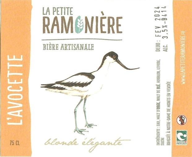 Etiquette BRASSERIE LA PETITE RAMONIERE 14