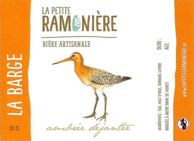 Etiquette BRASSERIE LA PETITE RAMONIERE 18
