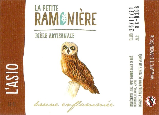 Etiquette BRASSERIE LA PETITE RAMONIERE 34