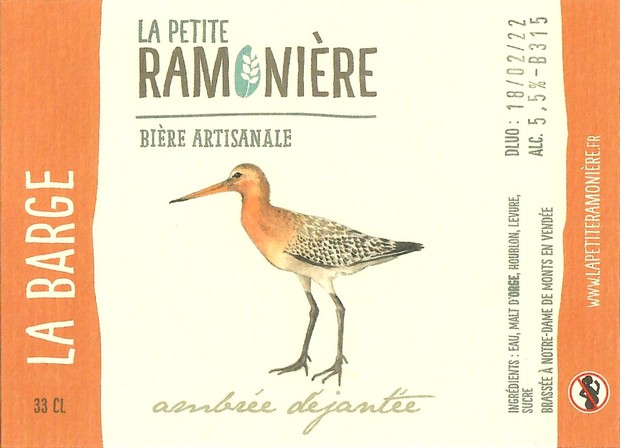 Etiquette BRASSERIE LA PETITE RAMONIERE 36